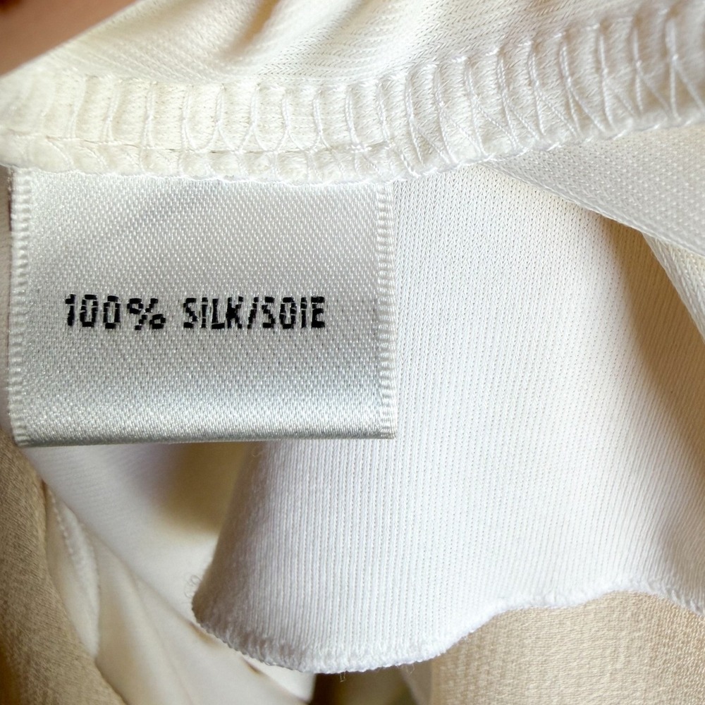 Lafayette 148 New York 100% Silk Fairy Ethereal Y2K Coquette Waterfall Top 8 - Picture 3 of 4